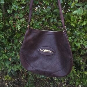 GUCCI Guccissima Tote Bag Brown GG Large Capacity
